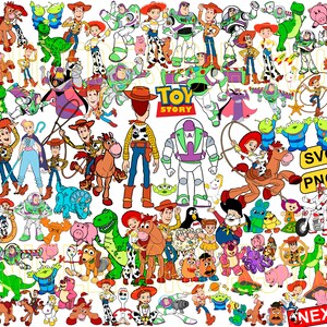 Toy Svg Png Bundle, Cartoon Toys Svg, Toy Friends Png Svg, Space Toys Svg, Vacay Mode, Magical Kingdom, Family Vacation, Family Trip Svg
