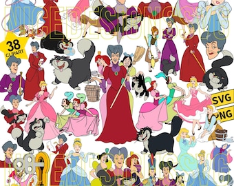 Pacchetto Bad Girls Friends Svg Png, Lady Tremaine Svg, Il mio cattivo preferito Svg, Rilassati come un cattivo Svg, Cattivi di Halloween Svg
