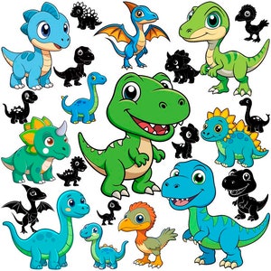Dinosaur Baby Svg Bundle, Dinosaur Svg, Dinosaur Baby Svg, Dinosaur Silhouette, Kids Dinosaur Svg, T-rex Svg, Dino Svg, Cut