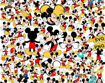 Pacote Mouse Svg Png, Mouse Svg, Mouse Cricut, Aniversário Svg, Aniversário Infantil Svg, Festa de Aniversário de Família Svg, Retro Mouse Svg, Mouse Clássico