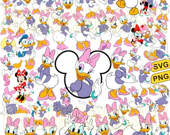 Retro Duck Svg Bundle, Mouse Besties Svg, Duck Friends Svg, Girls Trip Svg, Duck Svg, Duck and Friends Png Svg, Magic Kingdom Svg