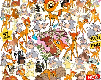 Deer and Forest Friends Svg Png Bundle, Woodland Animals Svg, Woodland Wildlife Svg, Arte fofa de cervos e criaturas da floresta, Deer Svg