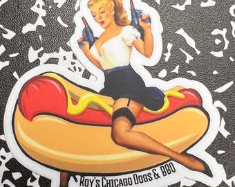 Roy’s Chicago Dogs & BBQ Vinyl Sticker