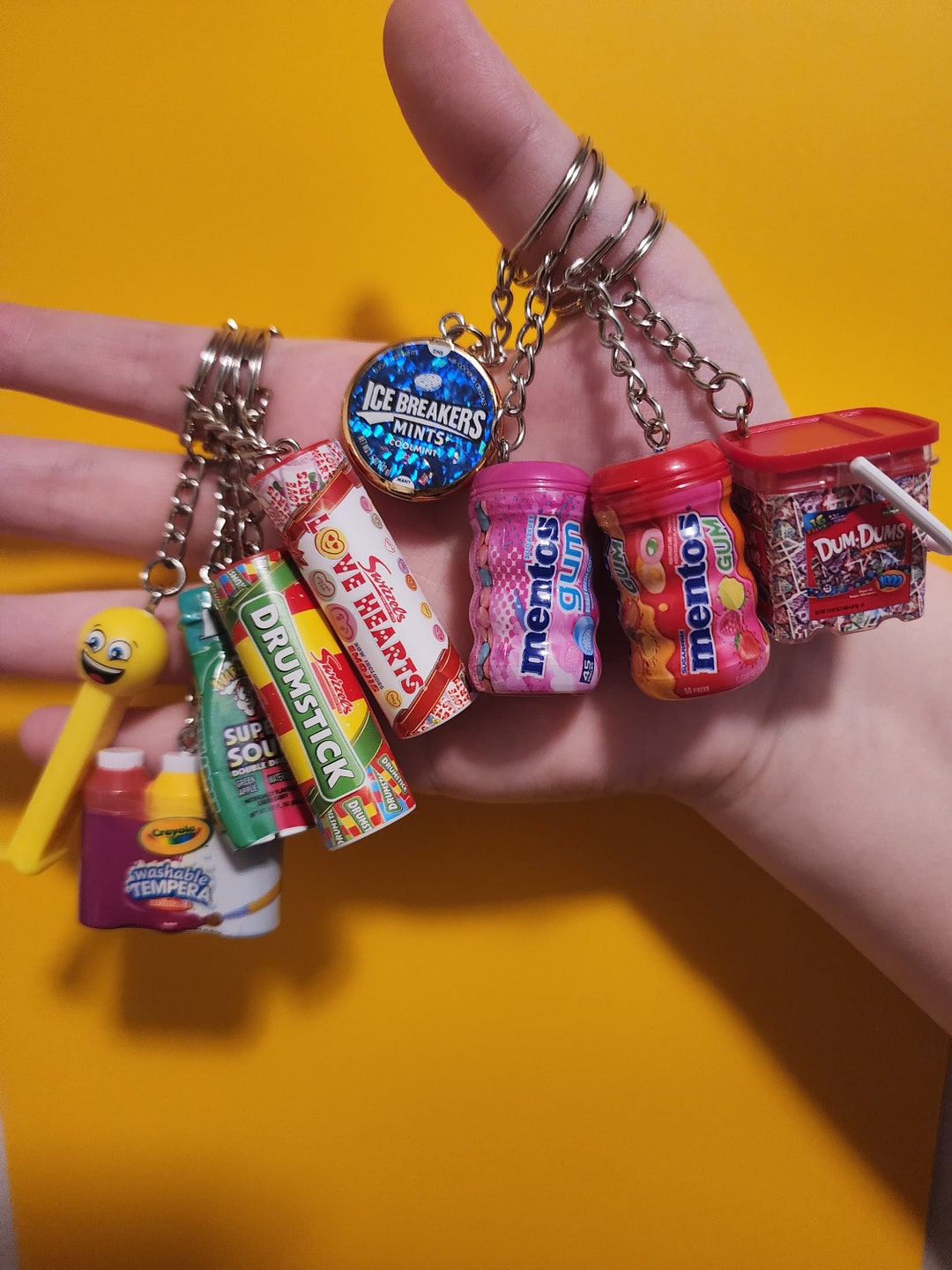 NEW STOCK Mini Food Keychains Mini Brands Keychain Gag Gift Knick Knack