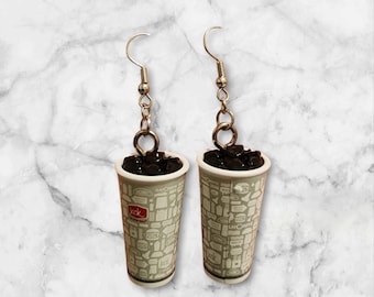 Mini Brand Earrings, Mini food earrings, gag gift, silly gift, gifts for her, burger, burrito, drink earrings