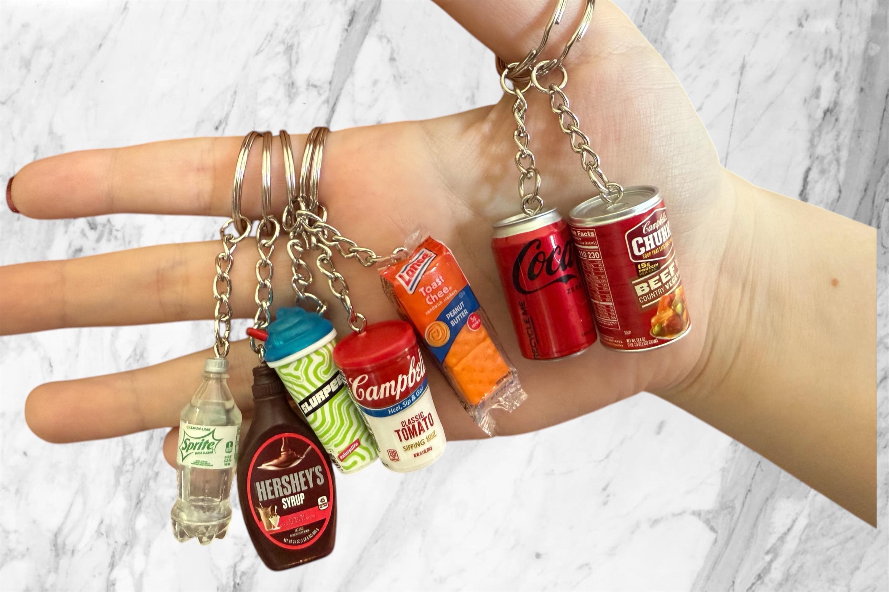Mini Food Keychains Mini Brand Keychain Gag Gift Knick Knack Pizza Hut PF Changs TGIFridays Cinnabon Kura Ramen Sushi