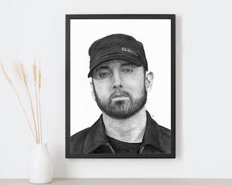 Hand Drawn Eminem Picture - Etsy
