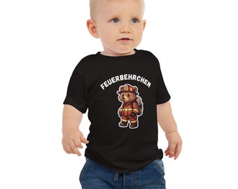 Kurzärmeliges Baby-Jersey-T-Shirt Feuerbehr