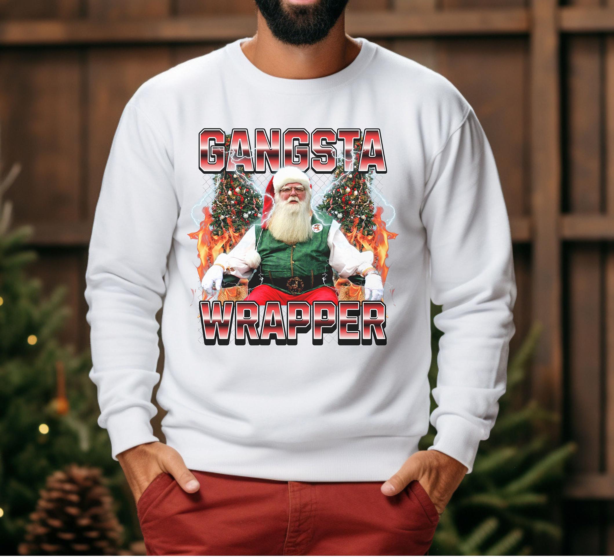Christmas Gangster Santa Gift Unisex Heavy Blend Crewneck Sweatshirt Funny Gangsta Wrapper Retro Sweatshirt Gift for Grandpa Dad Mom Etsy Canada