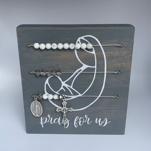 Rosary Gift for Mom Kitchen Rosary Abacus for Wall Rosary for Just Because Gift for Catholic Rosary Prayer Board for New Home and Newlyweds