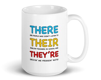 Sarcastic Grammar Police Coffee Mug - Funny Language Lover Gift