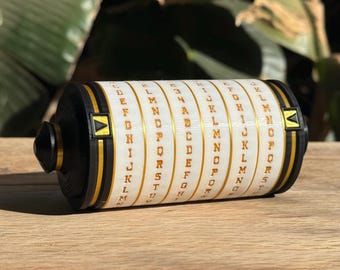 3D Printed Puzzle Box - Cryptex with Customizable Code | Escape Room Prop & Game Night Gift