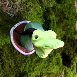 Mireborn-buste slang drakenkop – handgemaakte PLA-fantasiemuursculptuur