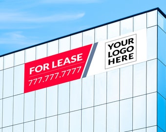 Custom Commercial Real Estate Banner - FREE Next Day UPS Shipping