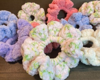 Hand-made Crochet Scrunchie Hair Tie Holder