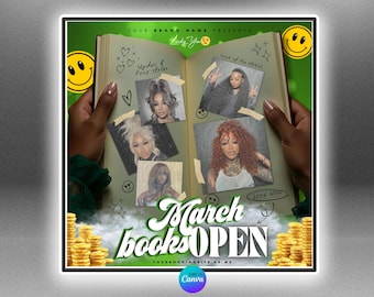 March Booking Flyer, St. Patrick’s Day Flyer, March Madness Flyer, Book Now Flyer