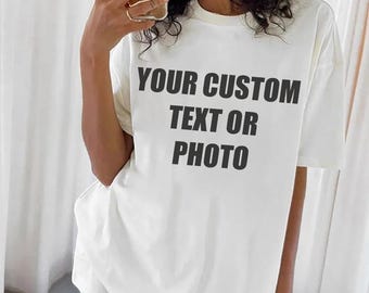 Komfort Farben benutzerdefinierter Text Shirt, Komfort Farben benutzerdefiniertes Business Logo Passendes Shirt, maßgeschneidertes Shirt, Komfort Farben benutzerdefiniertes Foto-Shirt