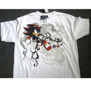 Sonic X Shadow White Tribal Shirt, Shadow Jesse Pinkman Shirt, Sonic Birthday Gift, Gamer Shirt Trending Funny Shirt