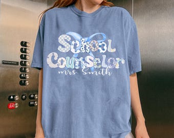 Comfort Colors School Counselor Shirt, School Counseling Gifts, Mental Health School Shirt, Counselor School Tee, School Therapist Shirts