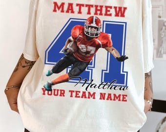 Benutzerdefinierte Name und Nummer Fußballspieler Shirt, Mutter Fußball Shirt, benutzerdefinierte Team Name Shirt, High School Fußball, Senior Nacht Shirt