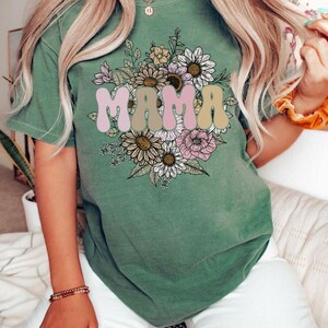 Retro Floral Mama Shirt,Mothers Day Shirt, Mom Appreciation Shirt, Best Mom Shirt,Mama T-Shirt, Gift for Mom, Mothers Day Gift