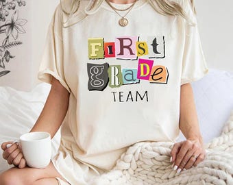 Erste Klasse Team Shirt, Erste Klasse Shirt, zurück in der Schule Shirt, erster Tag der Schule Shirt, erste Klasse Lehrer Shirt, Kindergarten Shirt