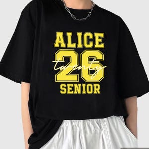 Personalized Senior 2026 Shirt, Class Of 26 Shirt,Graduation 2026 Shirt, Custom Name Graduation Gift,Senior Gift Graduation,Graduation Party