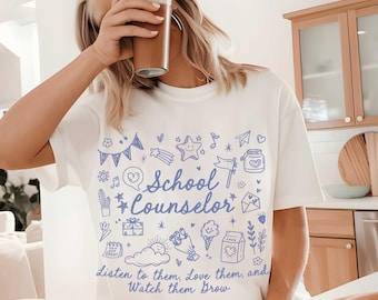 School Counselor Gift Comfort Colors Shirt, Appreciation Gift For School Counselor, School Psychologist Shirt, School Counseling Therapy Tee