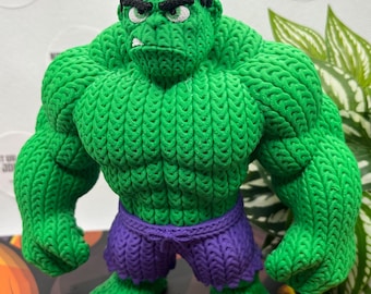 3D Gedruckte Gestrickte Hulk Figur