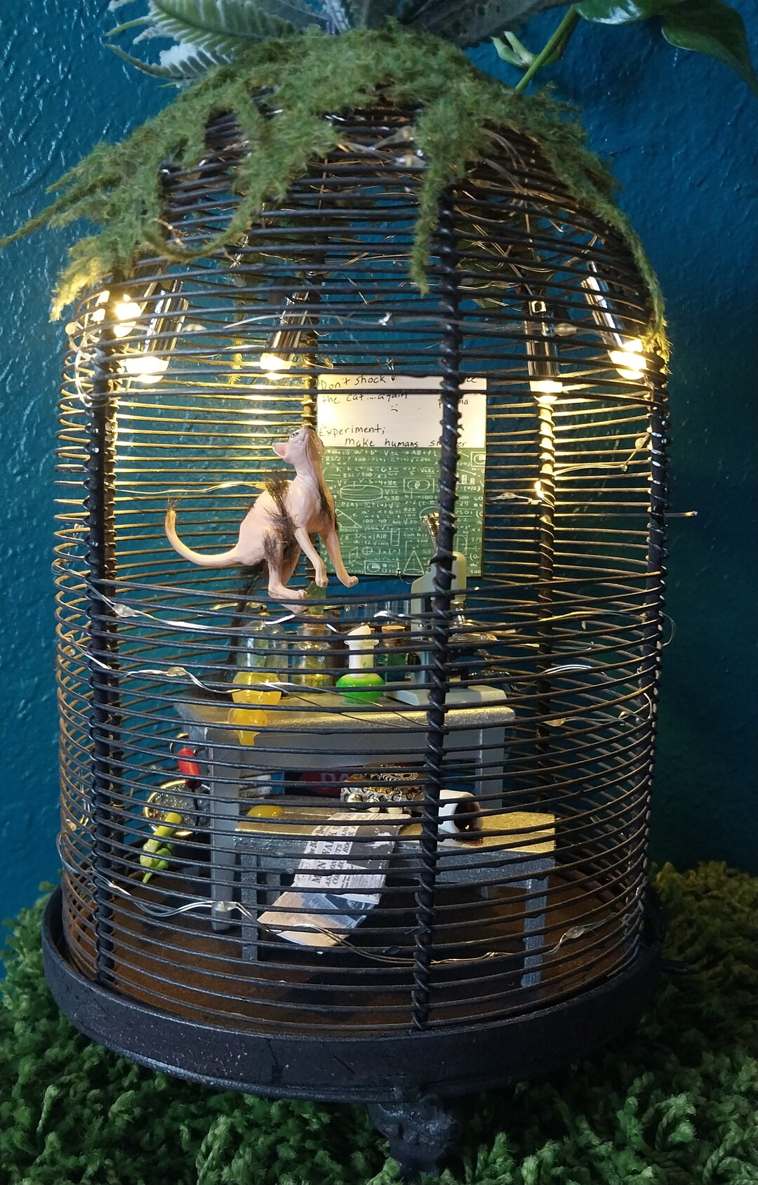 Science Lab Antique Bird Cage Miniature Science Lab Funny Science Lab ...