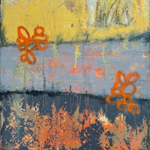 Original Oil and Cold Wax abstract painting