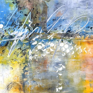 Oil and cold wax original painting on gesso board