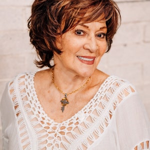 Signature Believe: Gold and Silver Large Cross Necklace for Her