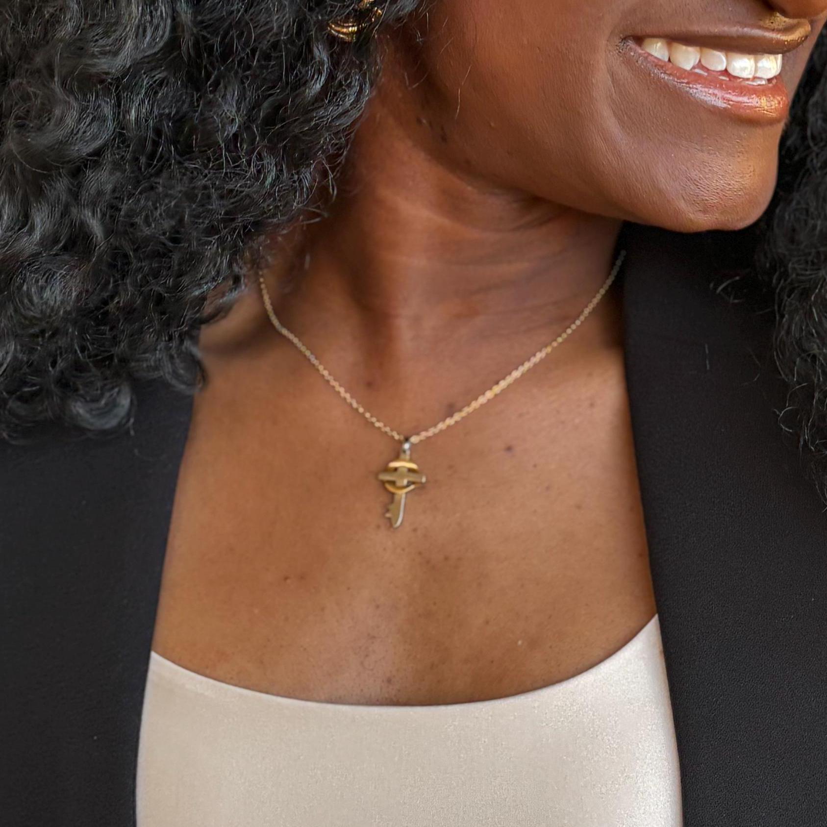 ネックレス・ペンダント MORELLATO 5405 CIONDOLO 1 POINT GOLD CARBON NECKRACE MONICA VINADER Siren Petal Chain Necklace in 18k Gold