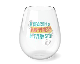 A Beacon of Hope In Every Step (Stemless Wine Glass, 11.75oz)