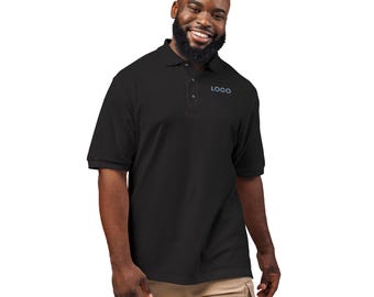 Geborduurd poloshirt met golfketting | Minimaal nautisch logo