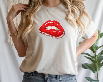 Bitter/Can She Taste Me Now/Fletcher/Lips/Unisex Jersey Short Sleeve Tee