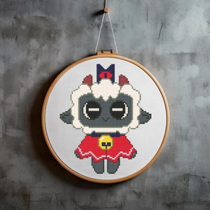 Cult of the Lamb Cross Stitch Pattern