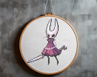 Hornet Hollow Knight Cross Stitch Pattern