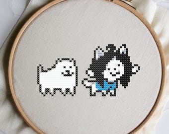 サンズとパピルスのクロスステッチ（アンダーテール） - Etsy 日本