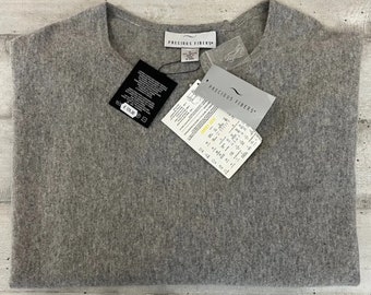 Pull polaire 100% pur cachemire fibres précieuses 3XL gris femme