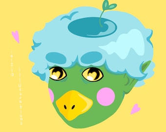 Kawaii Kappa Print (8x10)