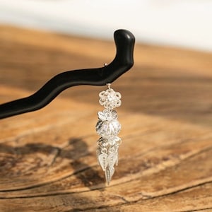 Palace Lantern of the Forbidden City Hairpin-990 fine silver hairpin-Chinese Filigree hairstick-Handmade Hairpin-Original Design