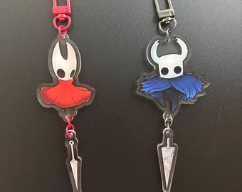 Hornet & Knight Acrylic Charm | Hollow Knight Silksong | 2.5"