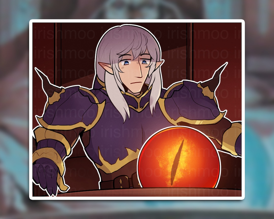 FFXIV | Estinien Pondering His Orb | Sticker - Etsy