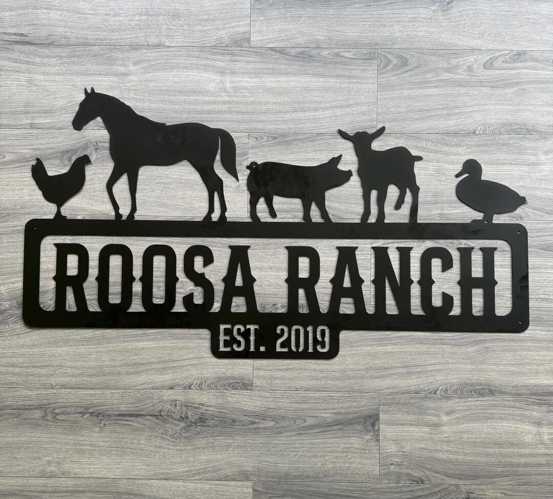 Family Farm Sign, Farm Sign, Ranch Sign, Customized Farm Sign ...