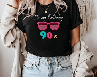 Custom 90s Birthday Shirt | Retro Party Bella+Canvas Tee
