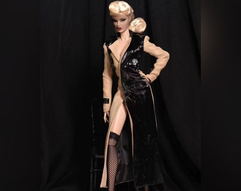 Fitted Long Coat for Fashion Royalty, Nu Face, Poppy Parker, 12'' Fashion Dolls