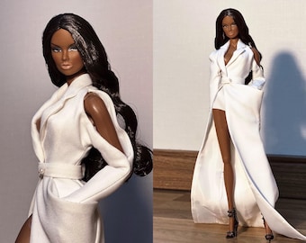 Floor-Length Blazer Gown with Shorts for Fashion Royalty, Nu Face, Poppy Parker, 12'' Fashion Dolls