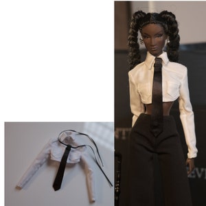 Pre-Order Vest, Shirt, and Wide Leg Trousers Pants for Fashion Royalty, Nu Face, Poppy Parker, 12'' Fashion Dolls image 9